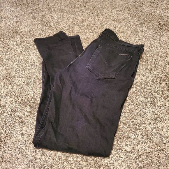 Hudson Collette Mid Rise Skinny Jeans Black Ink 31 - Picture 1 of 4